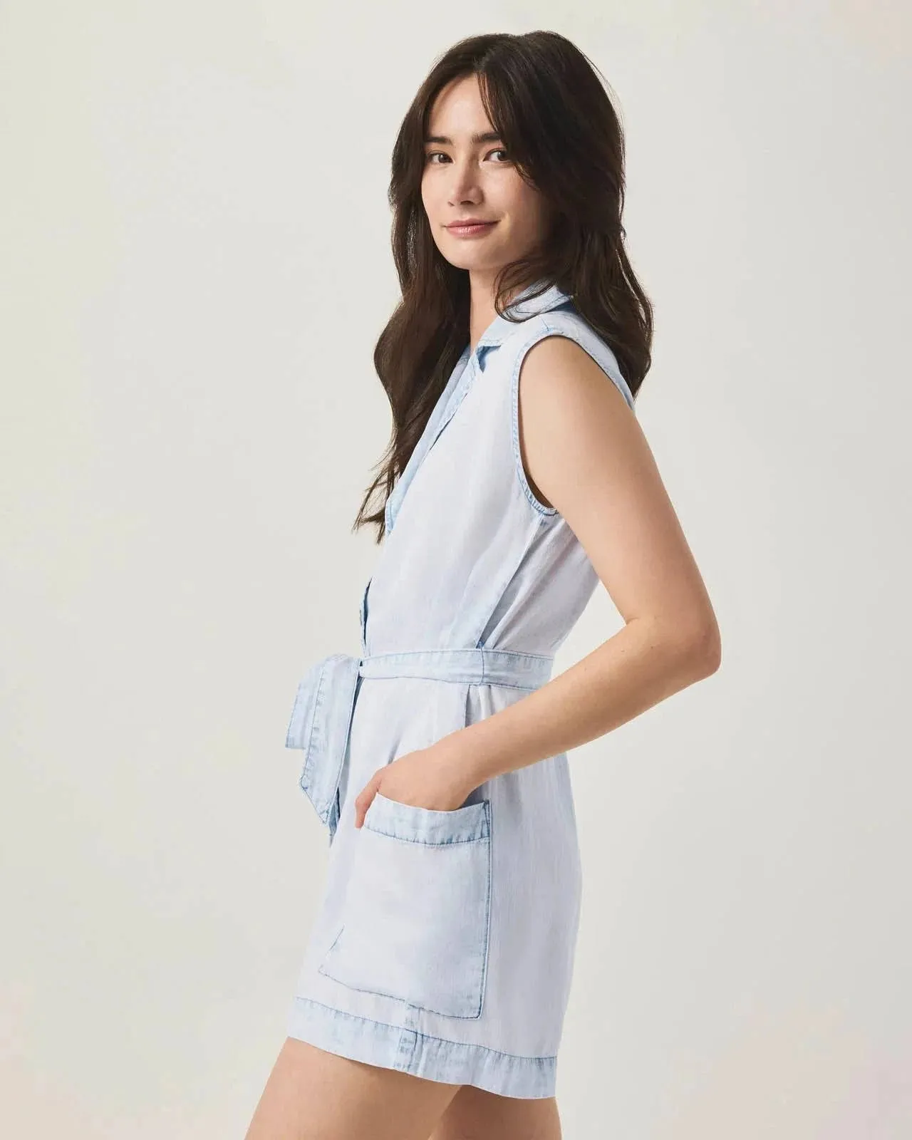 Alessi Romper by Splendid | Bleached Indigo
