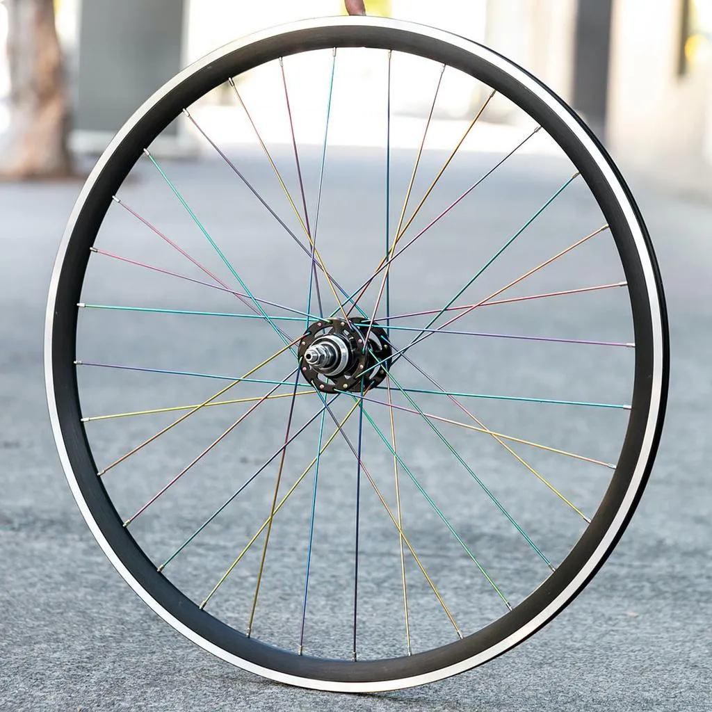 Alex Rims R475 - OIlsick Spokes 3X Spokes - Rear Track Wheel