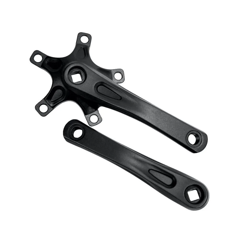 Alloy 110BCD Junior Track Cranks Square Taper - Black