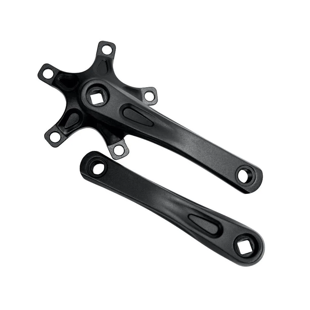Alloy 110BCD Junior Track Cranks Square Taper - Black