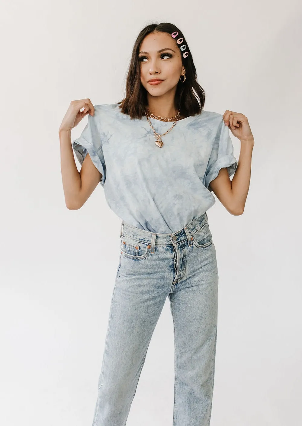 Almost Famous Tee// Blue