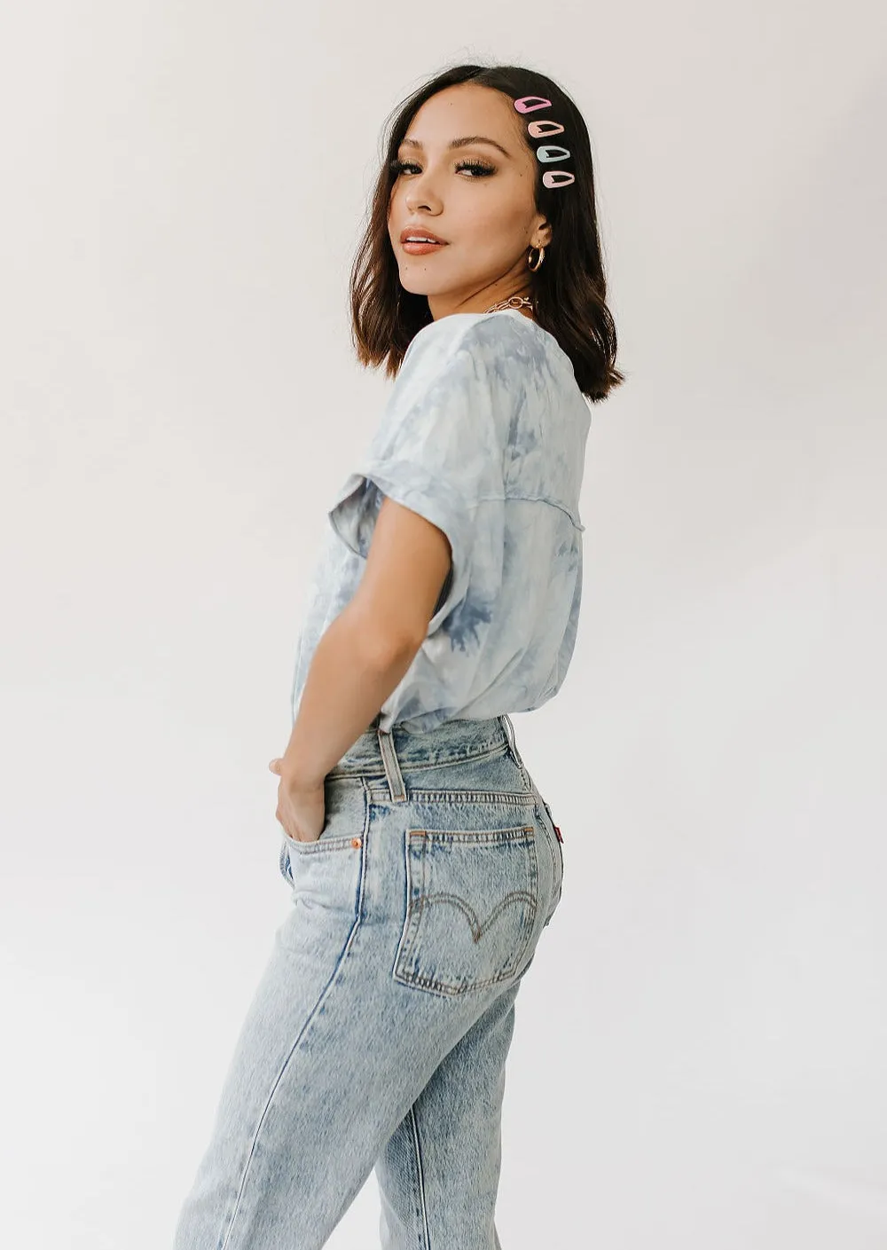 Almost Famous Tee// Blue
