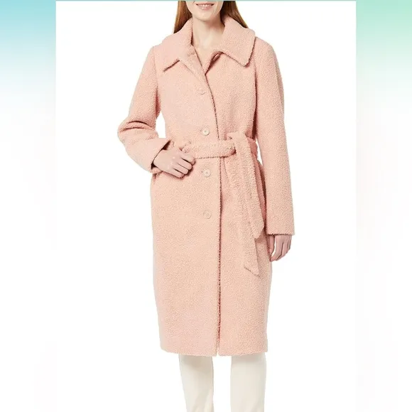 Amazon Essentials Women's Relaxed-Fit Recycled Polyester Sherpa Long Coat