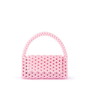 AMRITA BEAD TOP HANDLE BAG - PINK