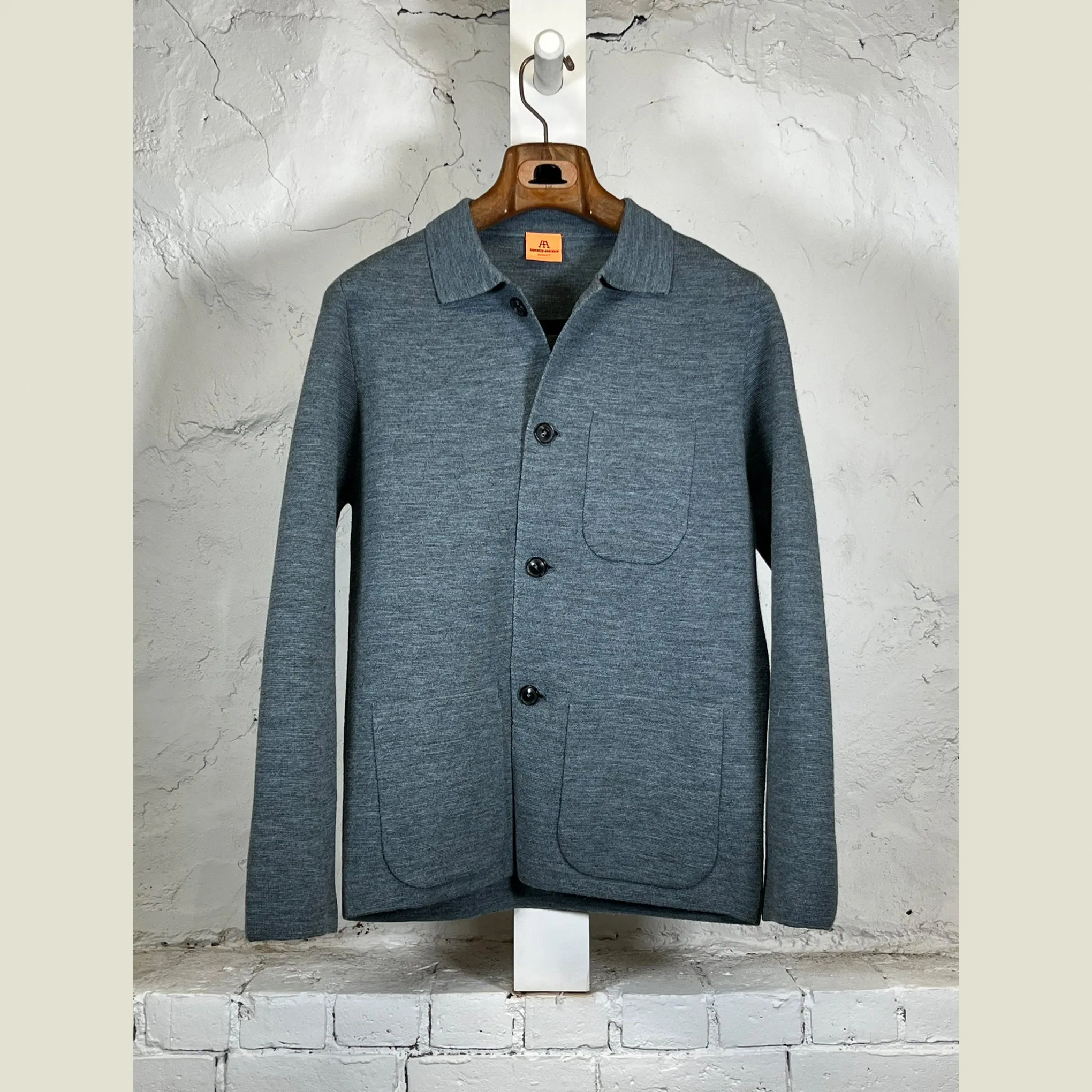 ANDERSEN-ANDERSEN Knit Work Jacket