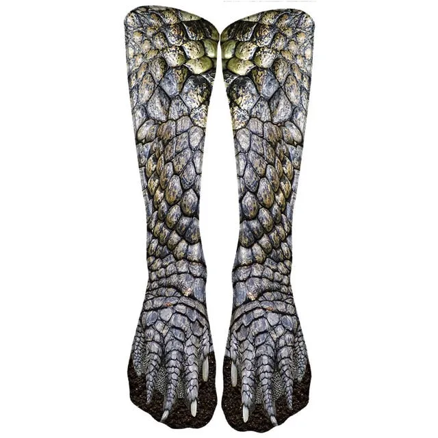 Animal Print Casual High Ankle Socks