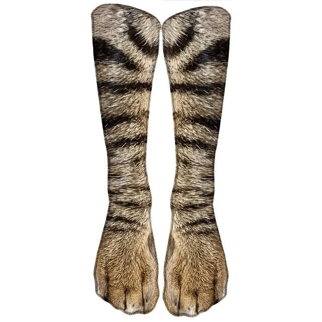 Animal Print Casual High Ankle Socks