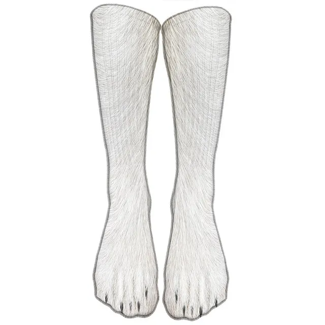 Animal Print Casual High Ankle Socks