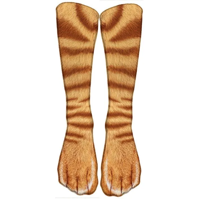 Animal Print Casual High Ankle Socks