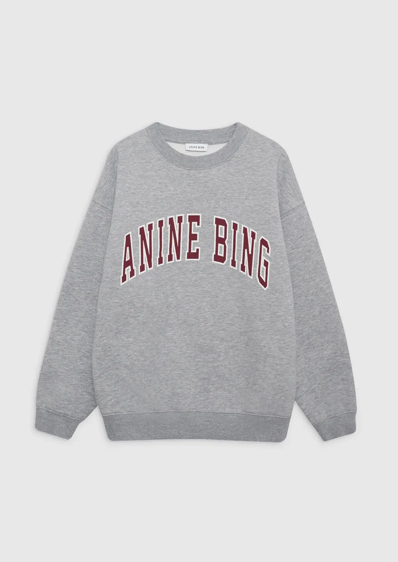 ANINE BING - Spencer Sweatshirt - Medium Heather Grey
