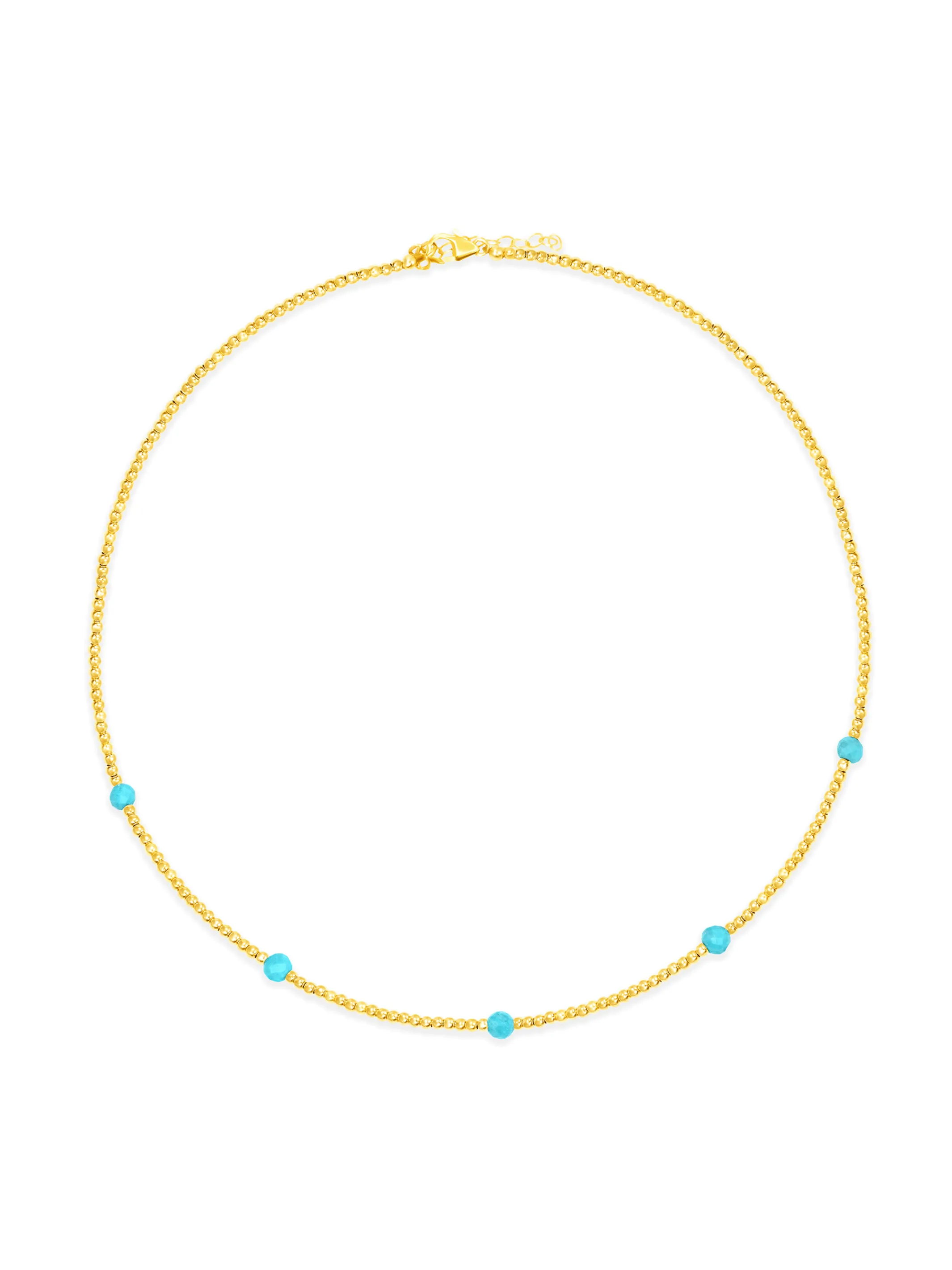Anna Turquoise Beaded Necklace
