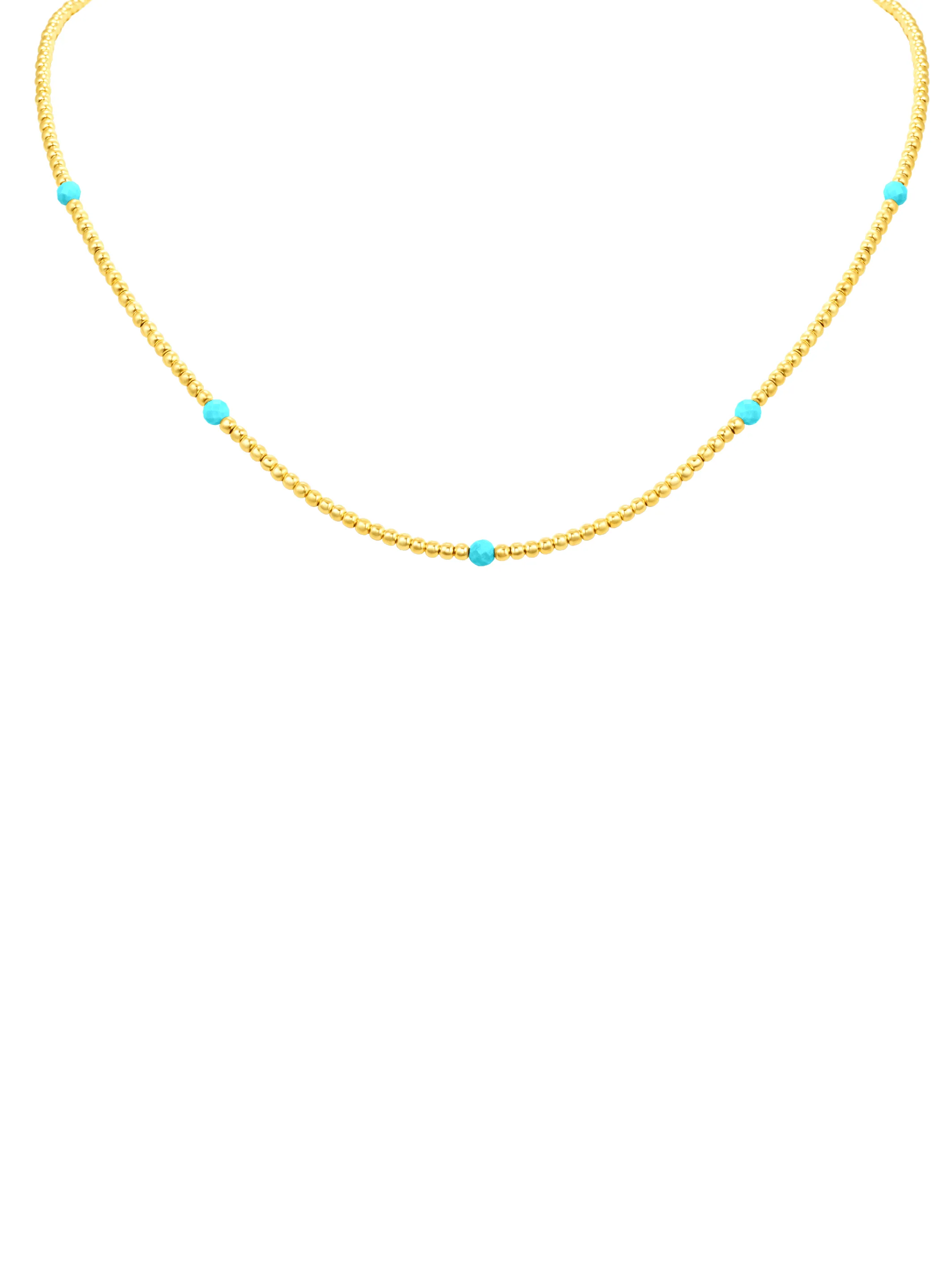 Anna Turquoise Beaded Necklace