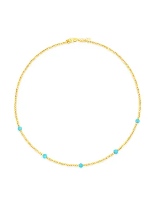Anna Turquoise Beaded Necklace