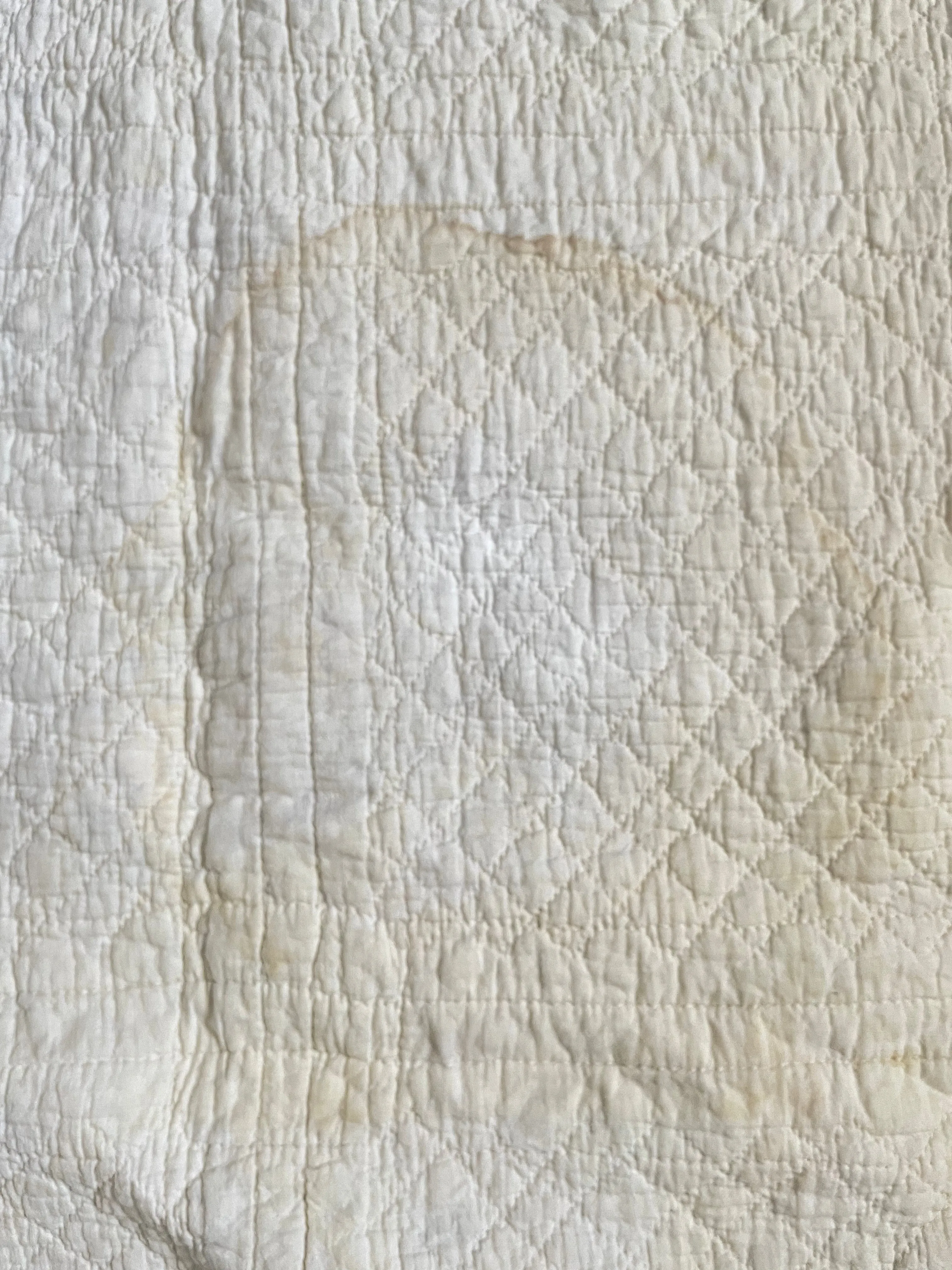 Antique 16 Calico Patch On Point Calico Hand Stitched Quilt