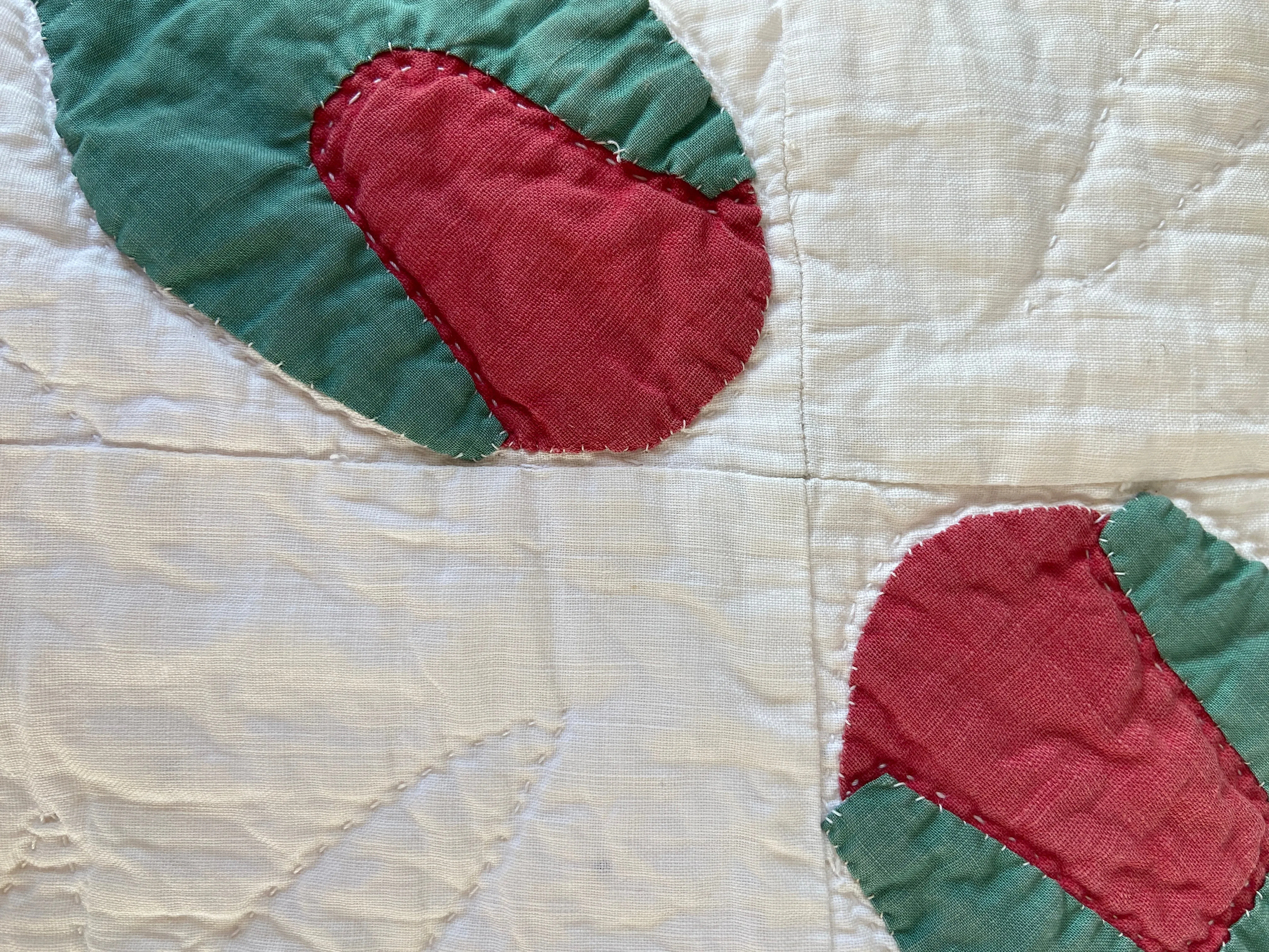 Antique Mid- Late 1800s Applique Quilt