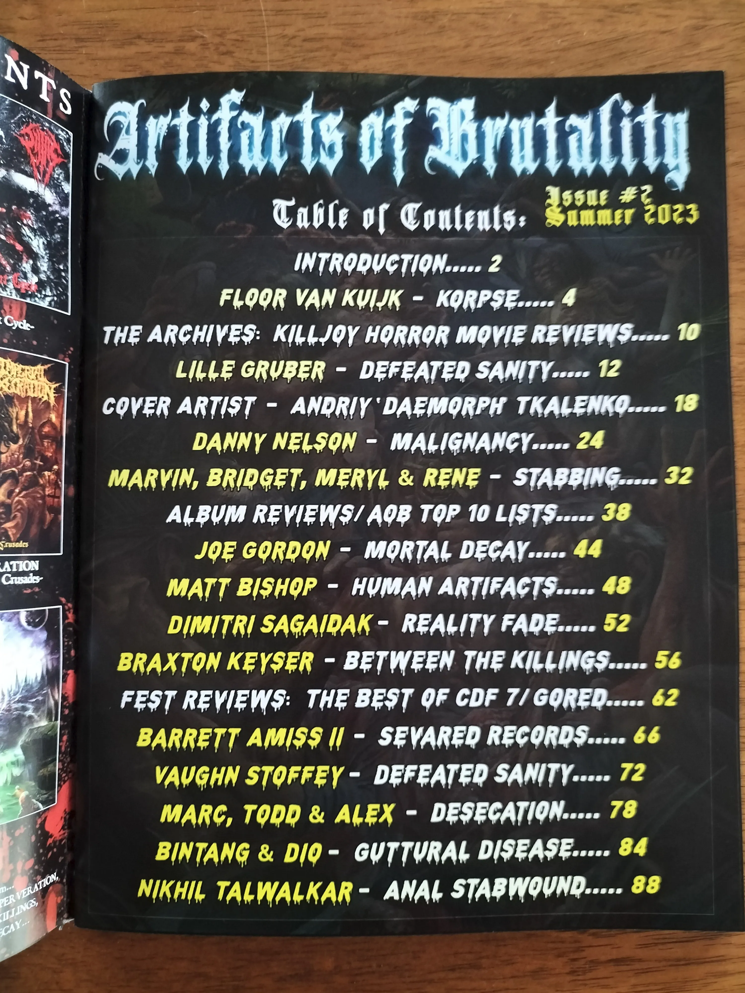 ARTIFACTS OF BRUTALITY MAGAZINE - #2