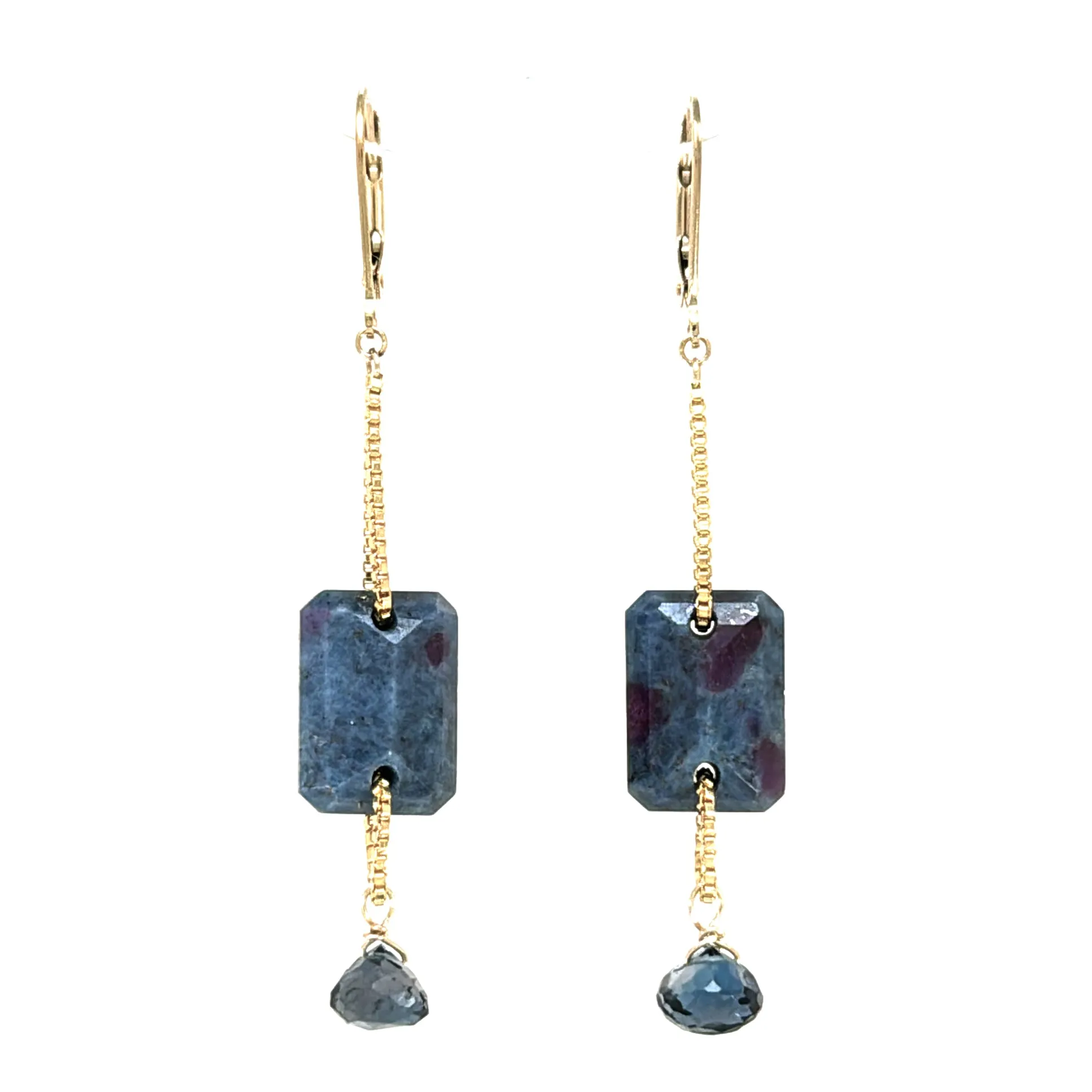 Avery Ruby Zoisite Earrings