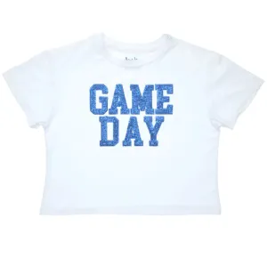 Azarhia Game Day Boxy Sequin Tee - Royal