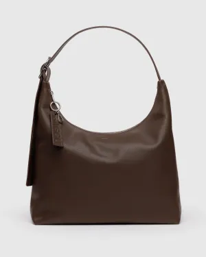 Baggu Recycled Leather Shoulder Bag - Brown