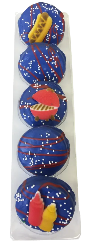 BBQ Themed Chocolate Covered Oreos