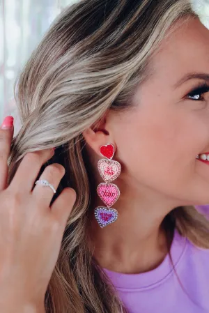 Be Mine Beaded Earrings - Multi