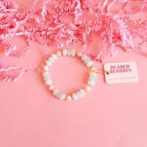 Beaded Blonde Gemstone Bracelet