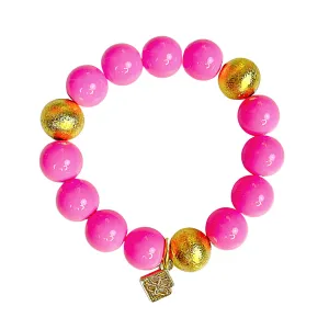 Beaded Brianna Bracelet - Pink