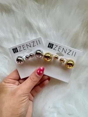 Beaded Ear Jacket Stud