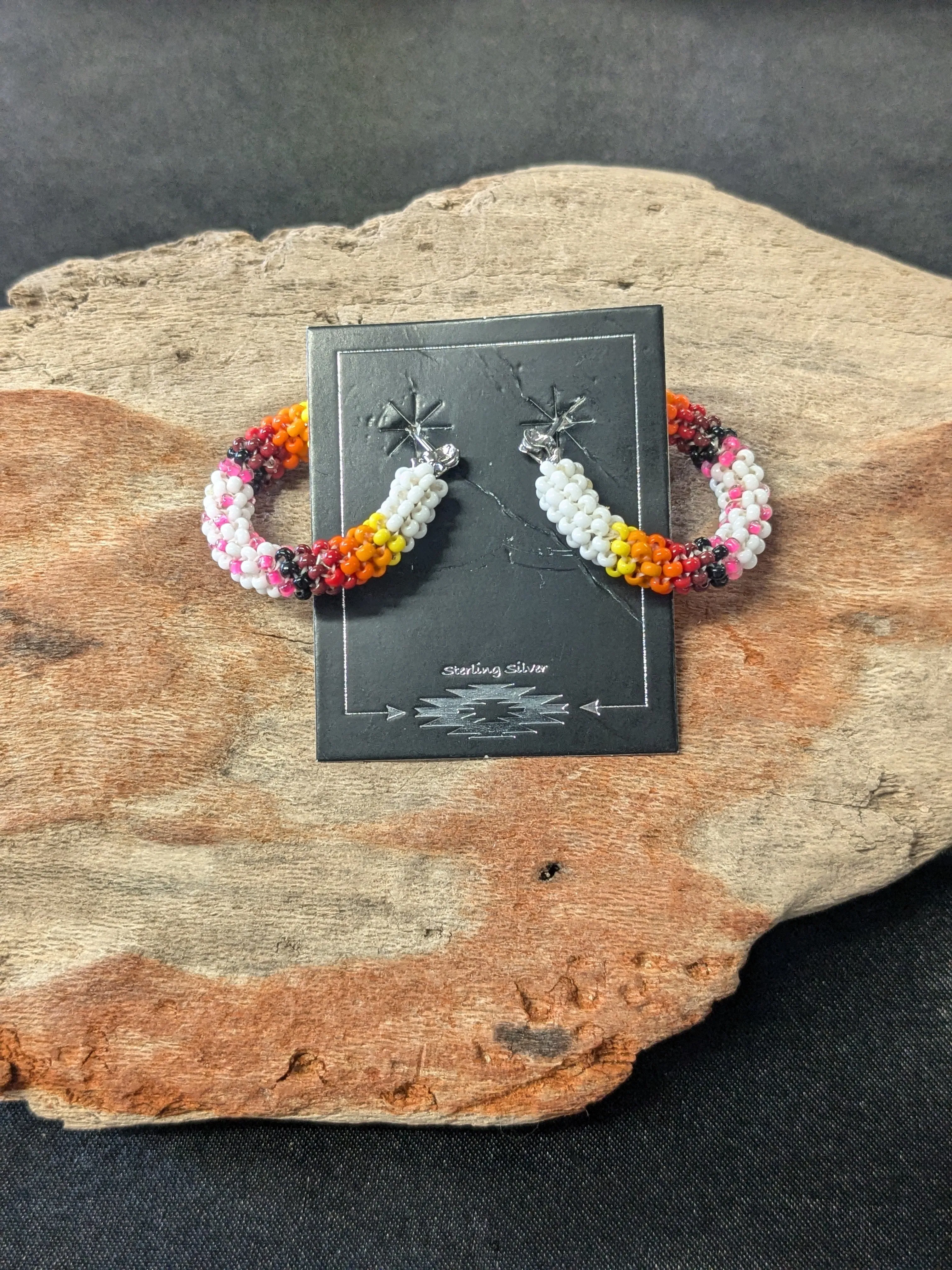 Beaded Hoop Earrings