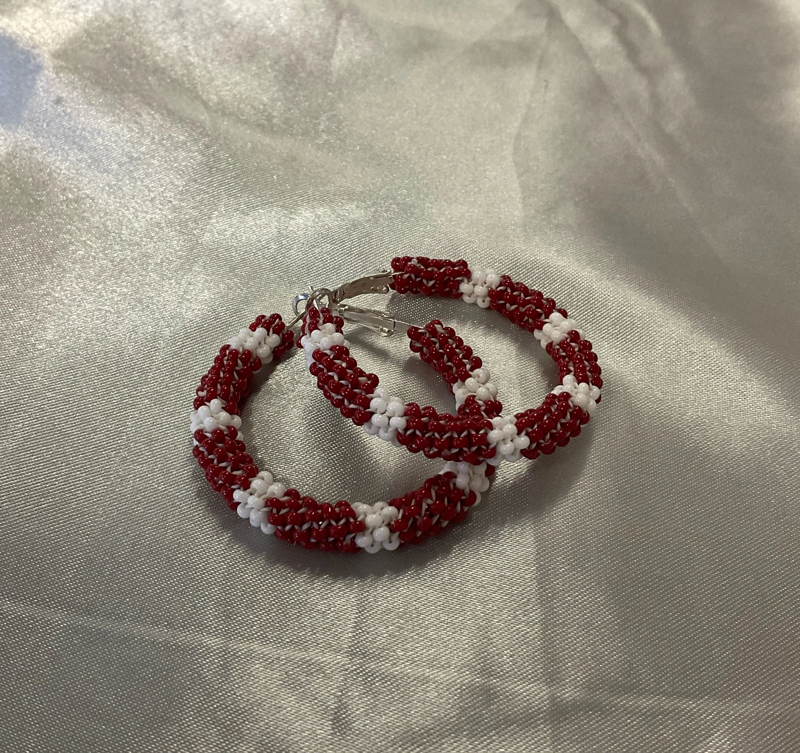 Beaded Hoop Earrings