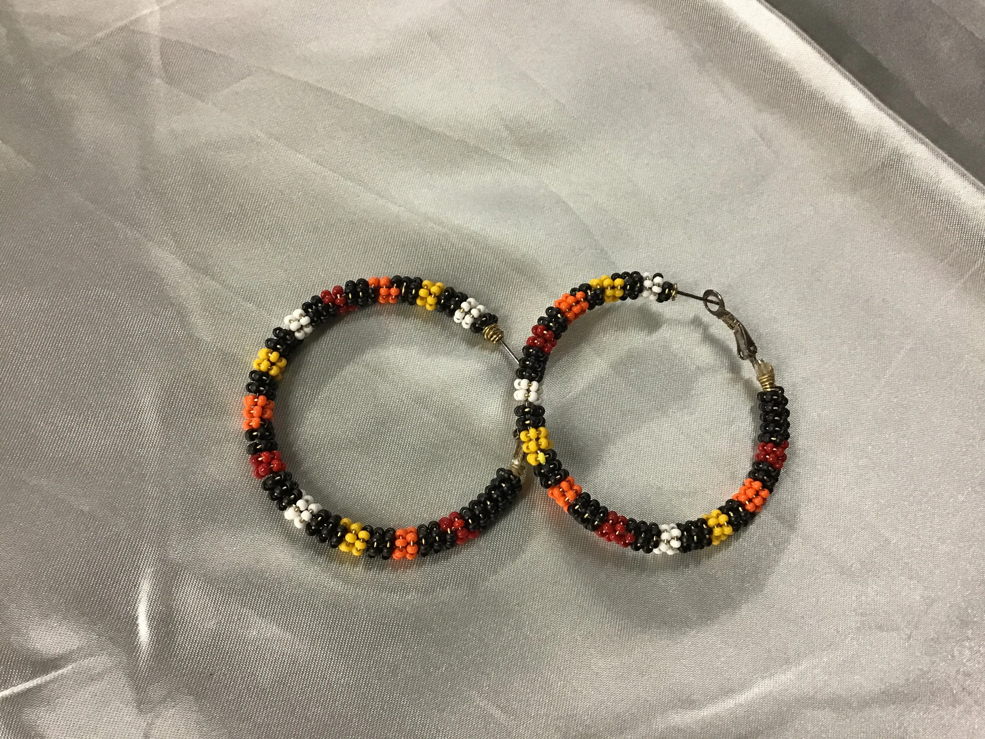 Beaded Hoop Earrings
