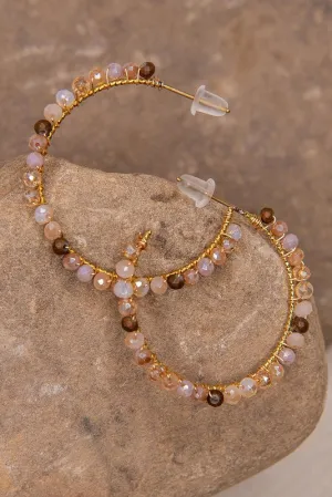 Beaded Hoops