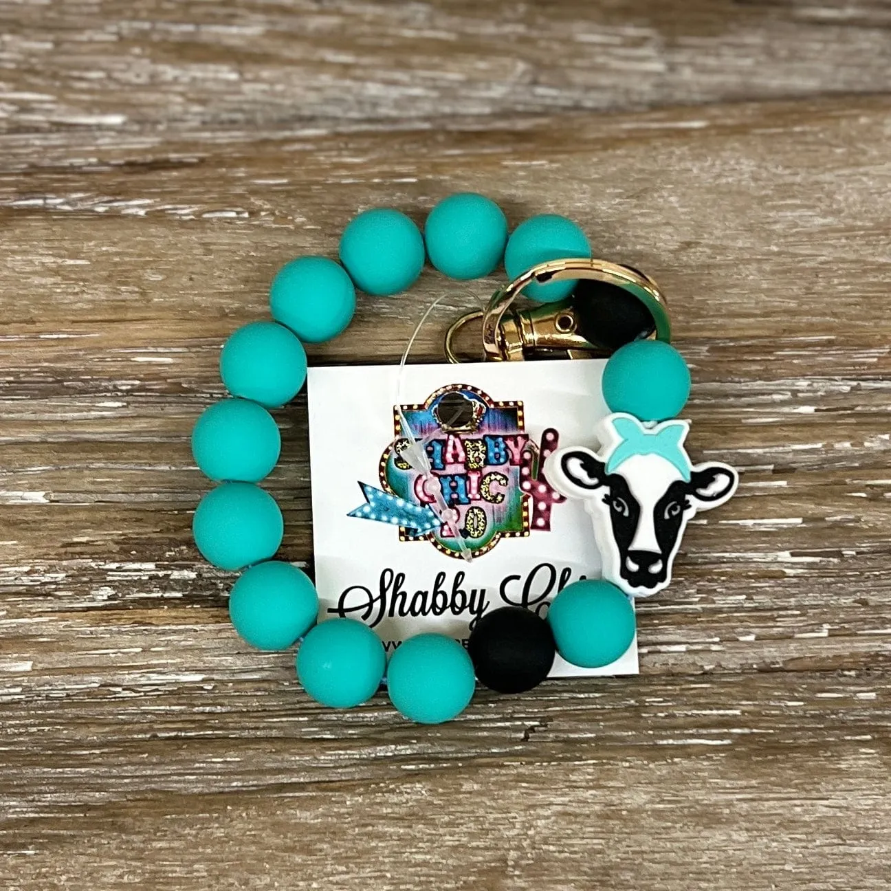 Beaded Keyrings - Cow/Bandana