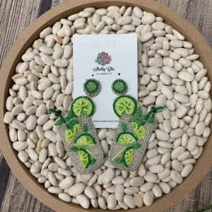 Beaded Mimosa Earrings
