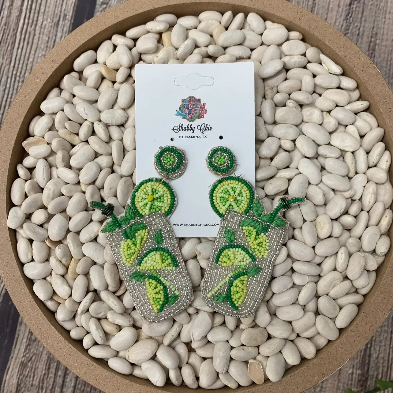 Beaded Mimosa Earrings