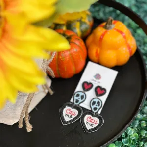 Beaded Spooky Call Me Earrings