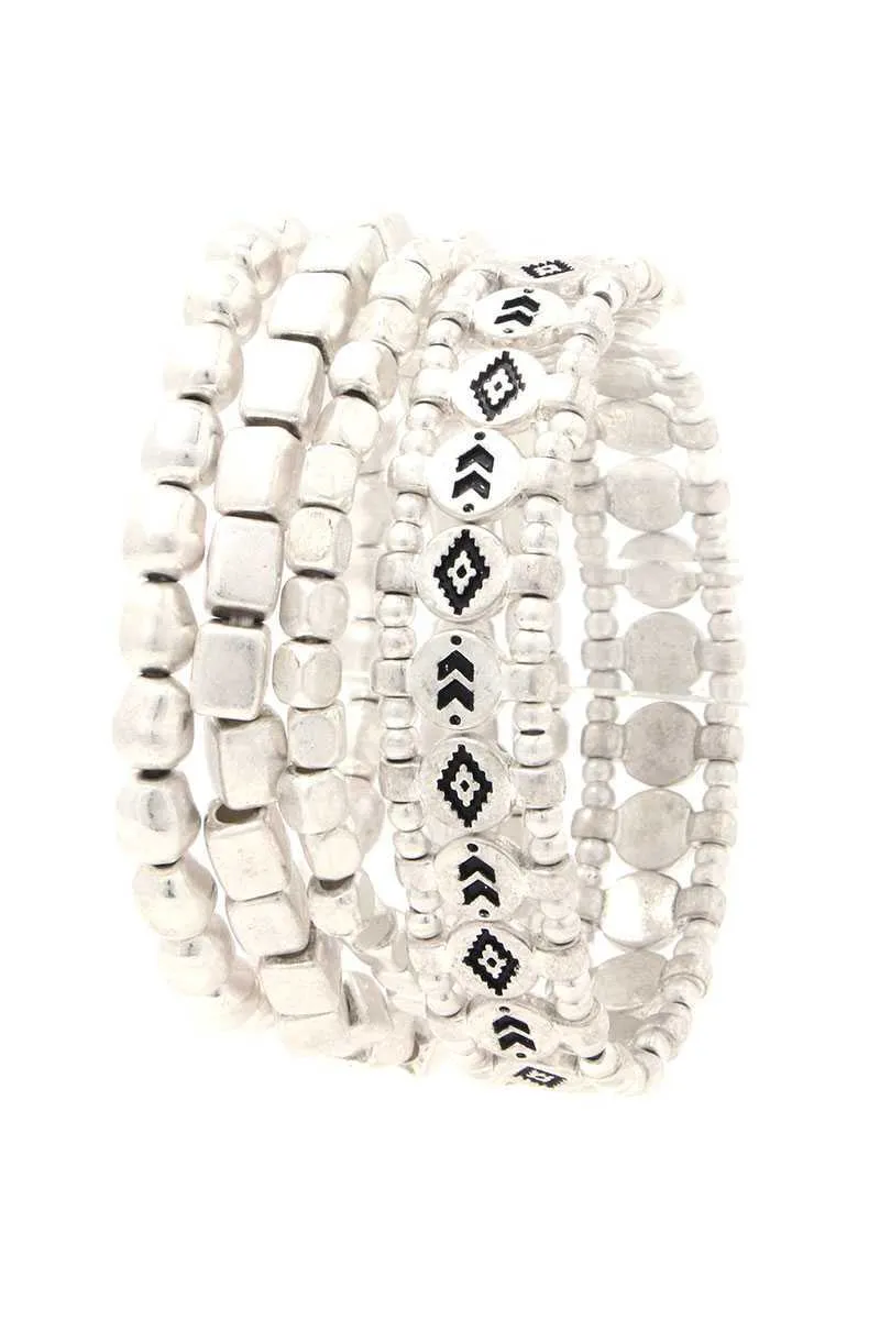 Beaded Stretch Bracelet Set