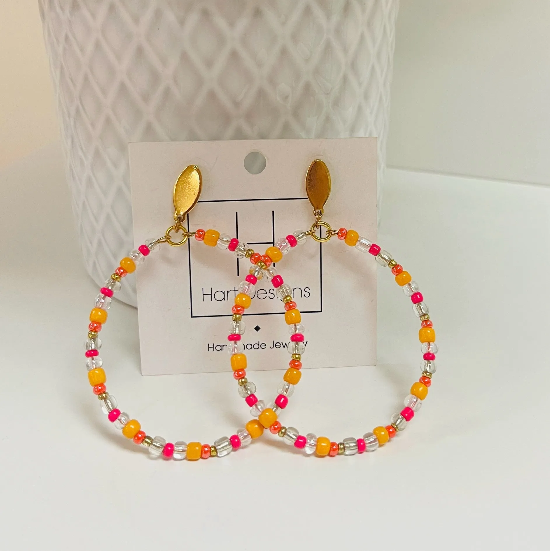 Beaded Trio Earrings
