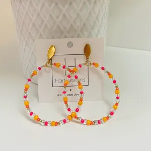 Beaded Trio Earrings
