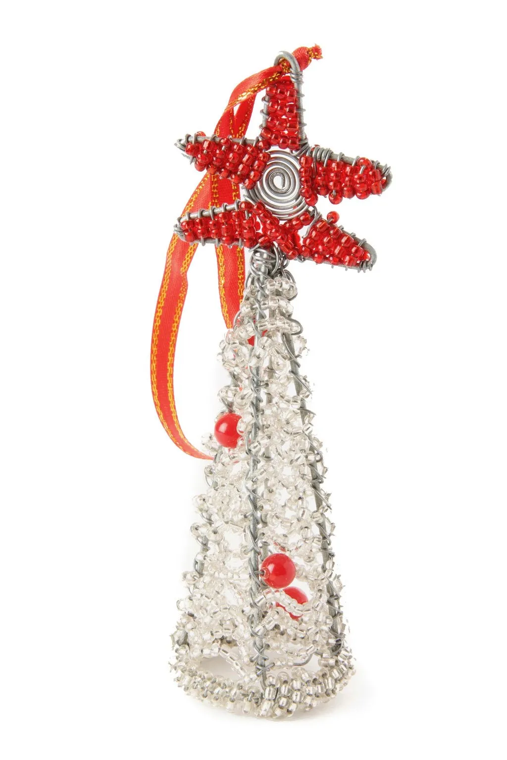 Beaded X-Mas Tree Ornament