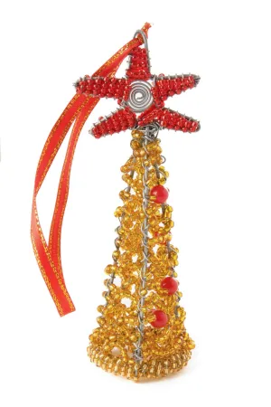 Beaded X-Mas Tree Ornament