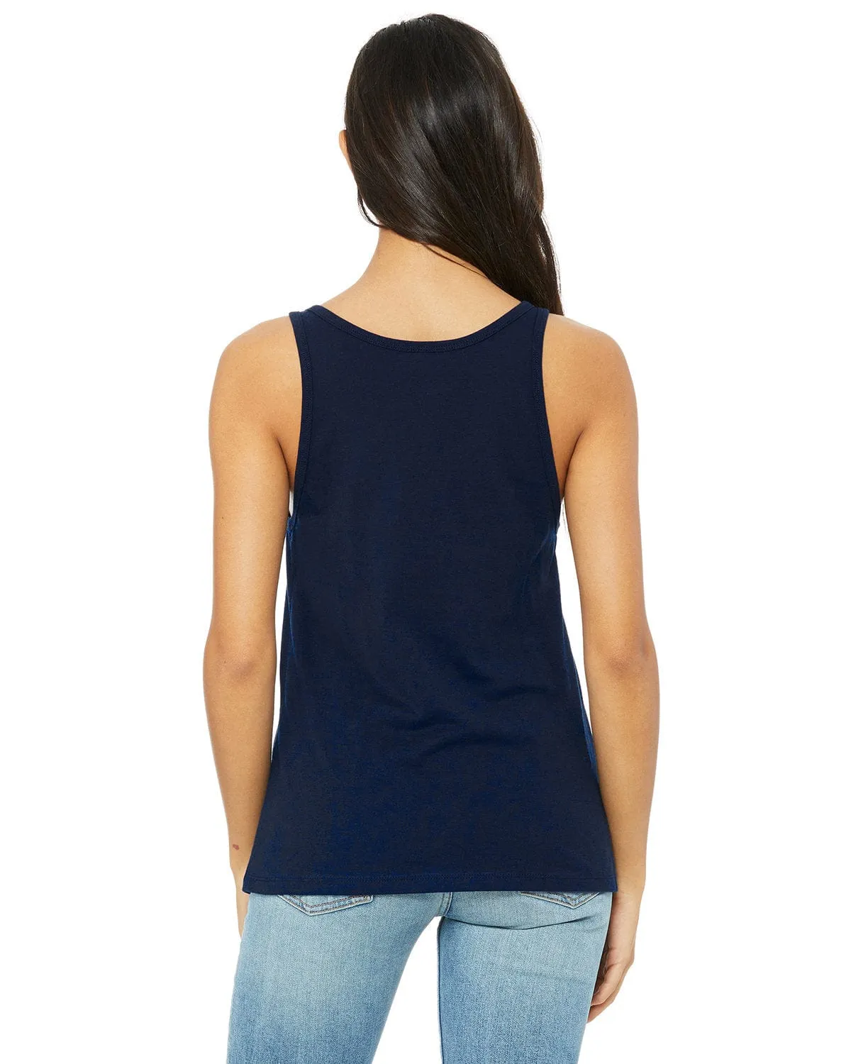 Bella Canvas Ladies Relaxed Jersey Tank | Navy