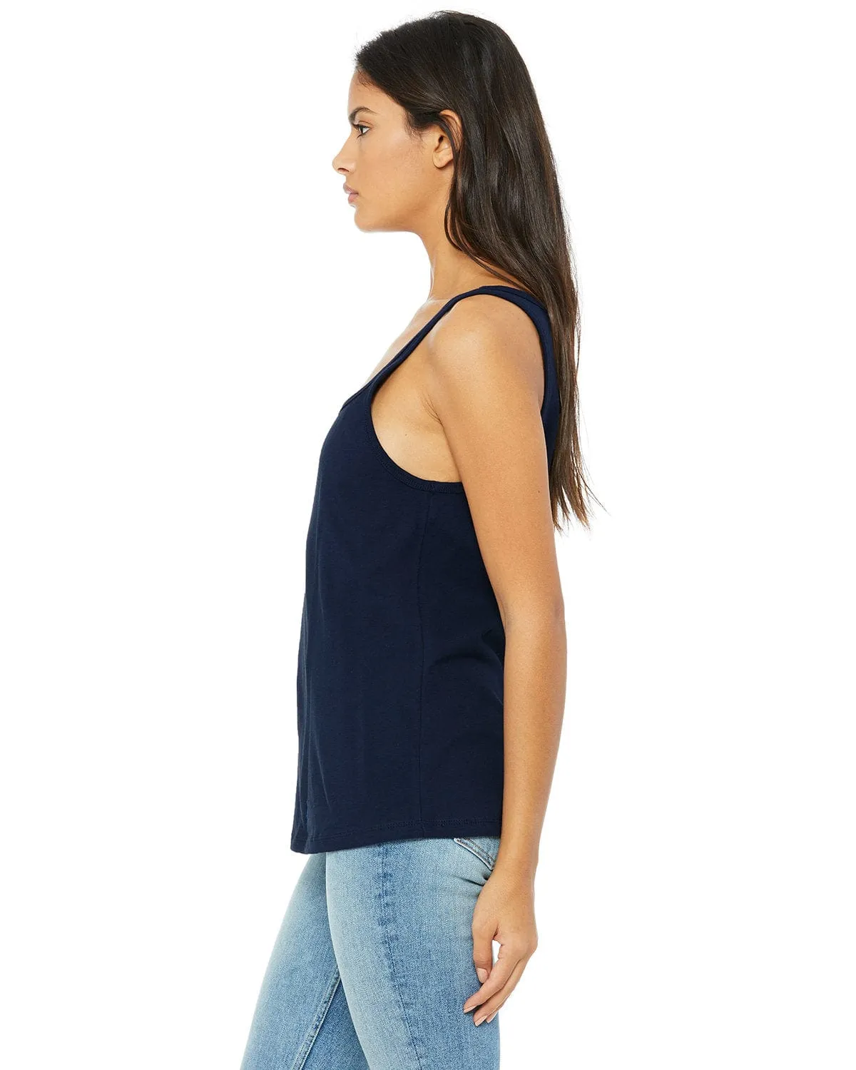 Bella Canvas Ladies Relaxed Jersey Tank | Navy