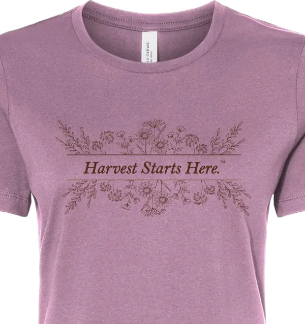 BELLA CANVAS Women’s Relaxed Jersey Short Sleeve Tee "Harvest Starts Here"