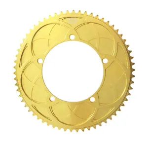 Bespoke Chainrings Stealth Rose Arches 1/8” Track Chainring - Titanium Nitride Gold