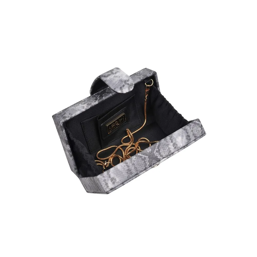 Bianca Snake Clutch