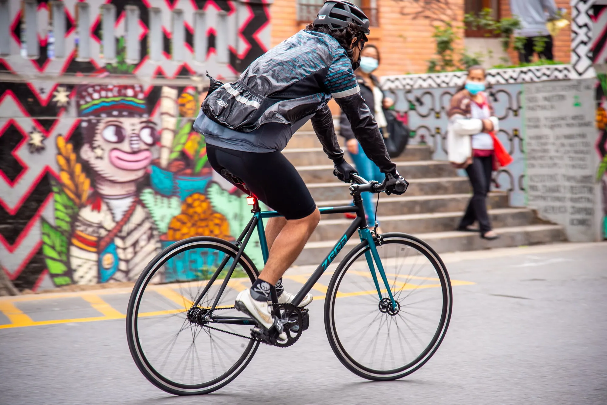 Bicicleta - Zega Fija 2Tone Cromoesmeralda / Grafito