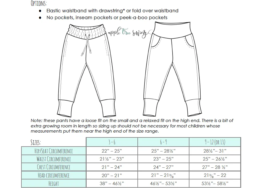 Big Kids SG Joggers- Grow With Me Slouchy Fit Joggers
