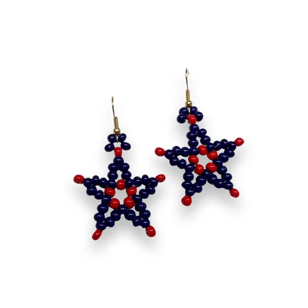 BJ Beaded Star Earrings