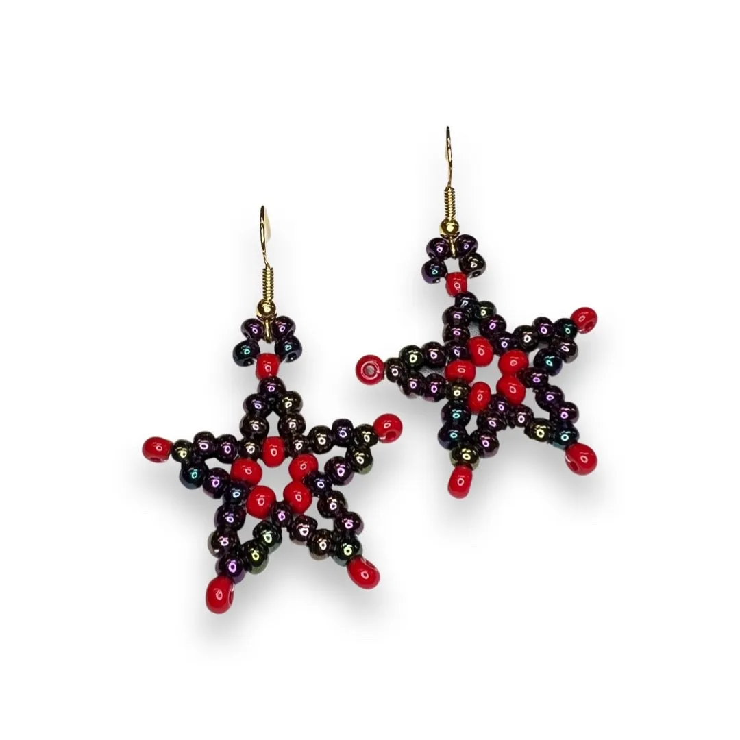 BJ Beaded Star Earrings